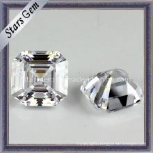 High Quality Square Shape Asscher Cut Cubic Zircnoia Jewelry